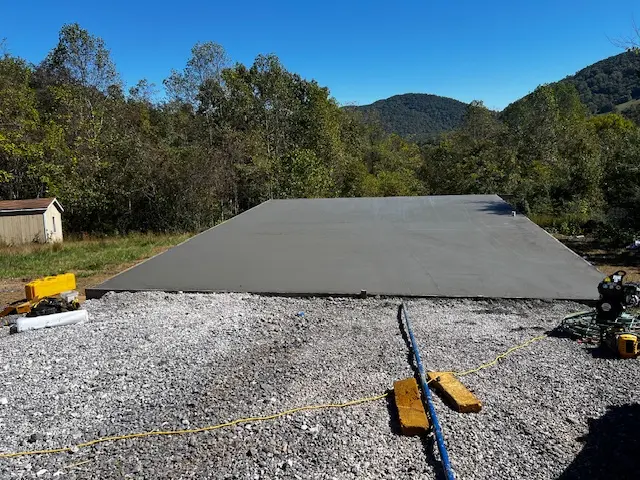 Concrete slab installation in Huntsville AL